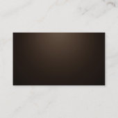 Monogram Sepia Brown Red Modern Consultant Visitekaartje (Achterkant)