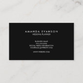 Monogram Serif Corporate Minimal Gold Glitter Visitekaartje (Achterkant)