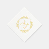 monogram servet (Hoek)