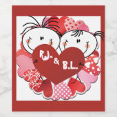 Monogram servies etiketten voor eten en drinken vo (Enkel label)