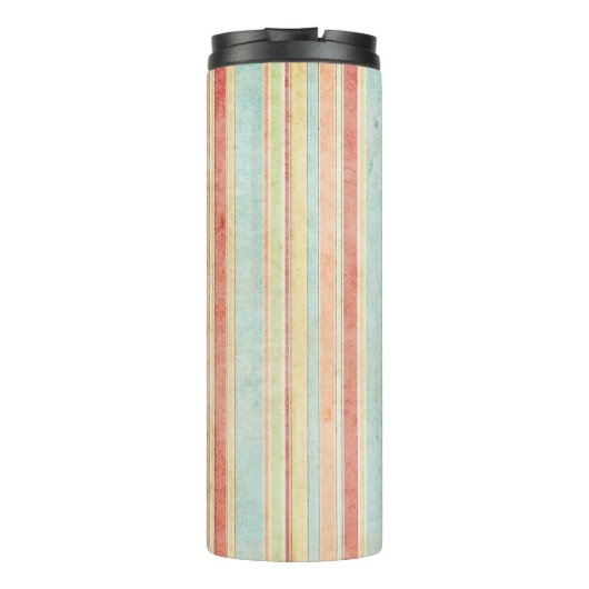 Monogram Shabby Stripes Thermosbeker (Achterkant)