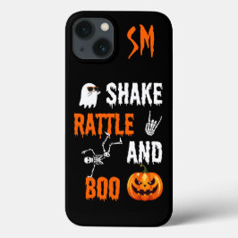 Monogram Shake, Rattle, Boo Fun Skeleton Halloween Case-Mate iPhone Case