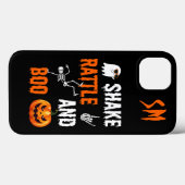 Monogram Shake, Rattle, Boo Fun Skeleton Halloween Case-Mate iPhone Case (Achterkant (horizontaal))