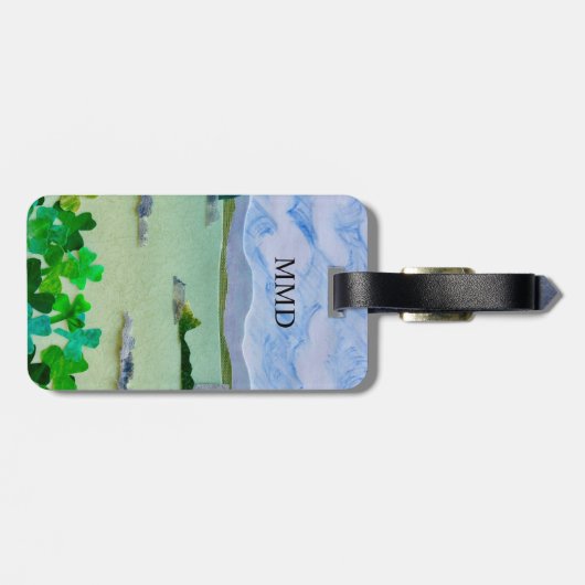 Monogram Shamrock Bagagelabel (Achterkant horizontaal)