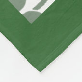 Monogram Shamrock Fleece Blanket Deken (Hoek)