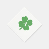 Monogram Shamrock Ierse Waterverf Textuur Servet (Hoek)