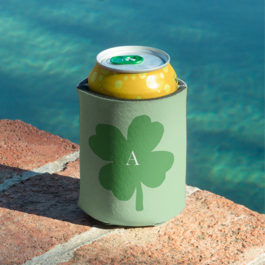Monogram Shamrock Irish Green Painting Blikjeskoeler (Insitu Zwembad)
