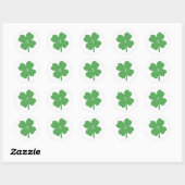 Monogram Shamrock Irish Green Painting Stickers (Vel)