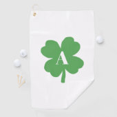 Monogram Shamrock Irish Pattern Golfhanddoek (Insitu)