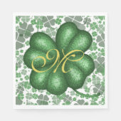 Monogram Shamrock Paper Servet (Voorkant)