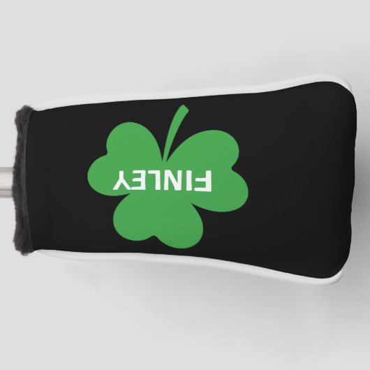 Monogram Shamrock Putter Golfheadcover (Voorkant)