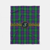 Monogram Shaw Tartan Fleece Deken (Voorkant)