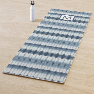 Monogram   Shibori Indigio Print Yogamat