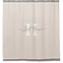 Monogram Shower Curtain HAMbyWG