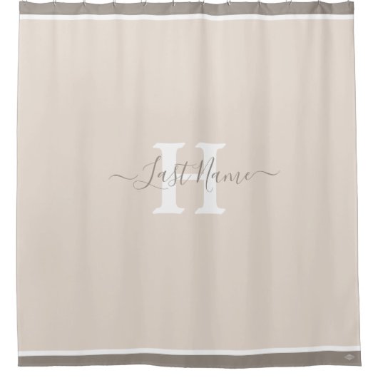 Monogram Shower Curtain HAMbyWG Douchegordijn (Voorkant)