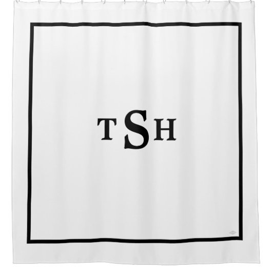 Monogram Shower Curtain HAMbyWG Douchegordijn (Voorkant)