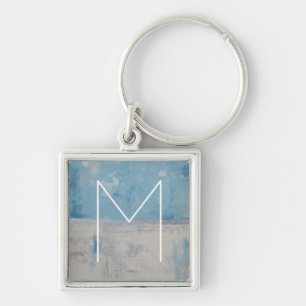 Monogram Silver Aura Sleutelhanger