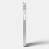 Monogram Silver Driving Glitter Trendy Case-Mate iPhone Case (Achterkant / Links)