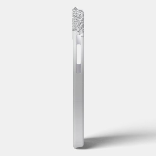 Monogram Silver Driving Glitter Trendy Case-Mate iPhone Case (Achterkant / Links)