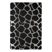 Monogram Silver en Black Giraffe Pattern Mini Klembord (Achterkant)