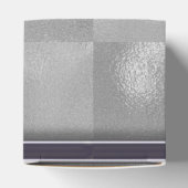 Monogram Silver Foil Bedankdoosjes (Bovenkant)