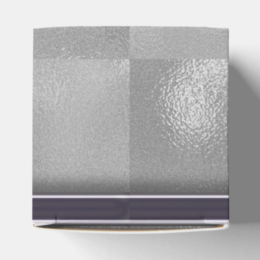 Monogram Silver Foil Bedankdoosjes (Bovenkant)