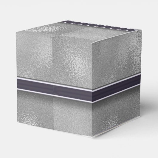 Monogram Silver Foil Bedankdoosjes (Achterkant)