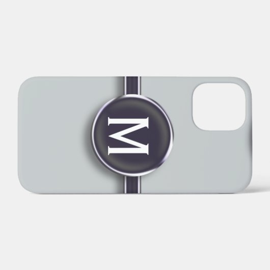 Monogram Silver Foil Schrijfbriefje Case-Mate iPhone Case (Achterkant (horizontaal))