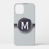 Monogram Silver Foil Schrijfbriefje Case-Mate iPhone Case (Achterkant)