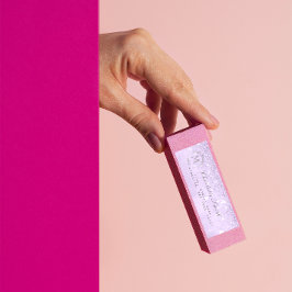 Monogram Silver Glitter Lavender RSVP Bridal Etiket