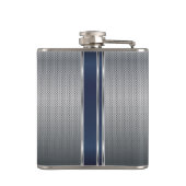 Monogram Silver Mesh en Donkerblauw Heupfles (Achterkant)