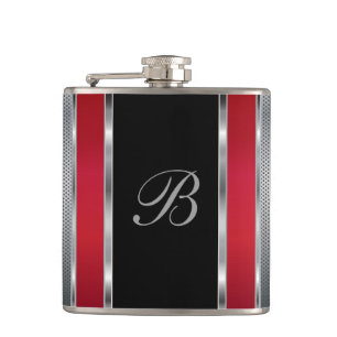Monogram Silver Mesh en Red Heupfles