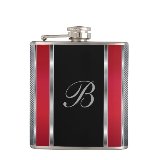 Monogram Silver Mesh en Red Heupfles (Voorkant)