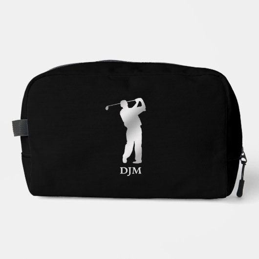 Monogram Silver Silhouette Golfer Toilettasje (Voorkant)