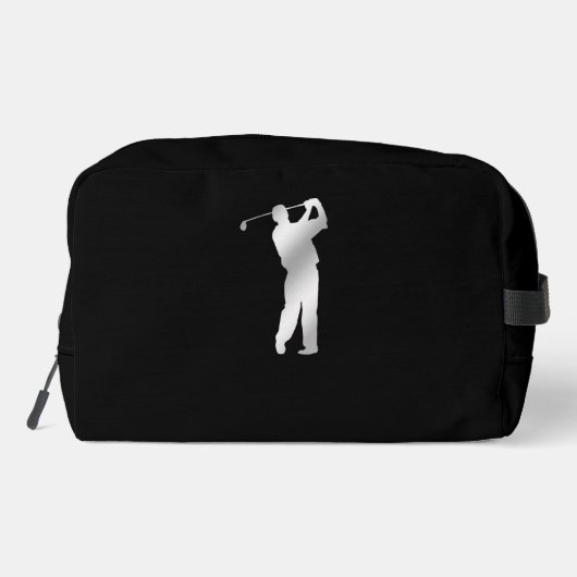 Monogram Silver Silhouette Golfer Toilettasje (Achterkant)
