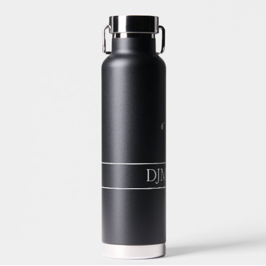 Monogram Silver Silhouette Golfer Waterfles (Voorkant)