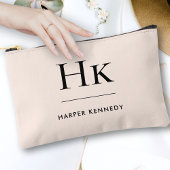 Monogram Simple Blush Pink Chic Monogramed Etui