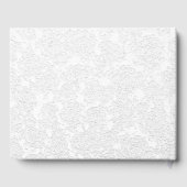 Monogram Simple White Gold Weduwen Reception Gastenboek (Achterkant)