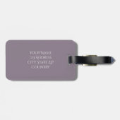 Monogram Sinaasappel Bagagelabel (Achterkant horizontaal)