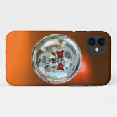 MONOGRAM sinaasappel Case-Mate iPhone Case (Achterkant (horizontaal))