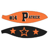 Monogram Sinaasappel en zwart Basketbal (Panelen)