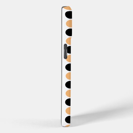 Monogram Sinaasappel en zwart Case-Mate iPhone Case (Achterkant / Rechts)