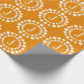 Monogram Sinaasappel Inpakpapier (Hoek)