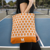 Monogram Sinaasappel Pickleball Pattern Tote Bag