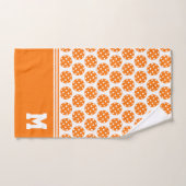 Monogram Sinaasappel Pickleball Sweat Towel Handdoek (Handdoek)