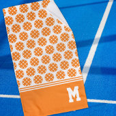 Monogram Sinaasappel Pickleball Sweat Towel Handdoek