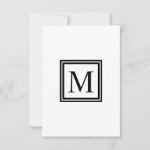 Monogram Single Letter Square Life Roman