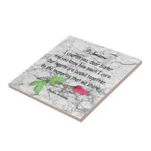 MONOGRAM SISTER QUOTE TEGELTJE (Zijkant)