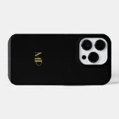 Monogram SJABLOON, aanpassen, iPhone Hoesje (Achterkant horizontaal)