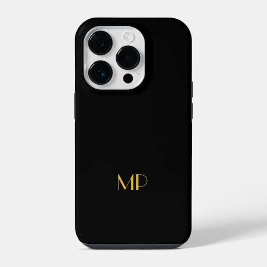 Monogram SJABLOON, aanpassen, iPhone Hoesje (Achterkant)